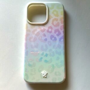 Authentic Velvet Caviar limited edit opal leopard iPhone 15 Pro Max MagSafe case